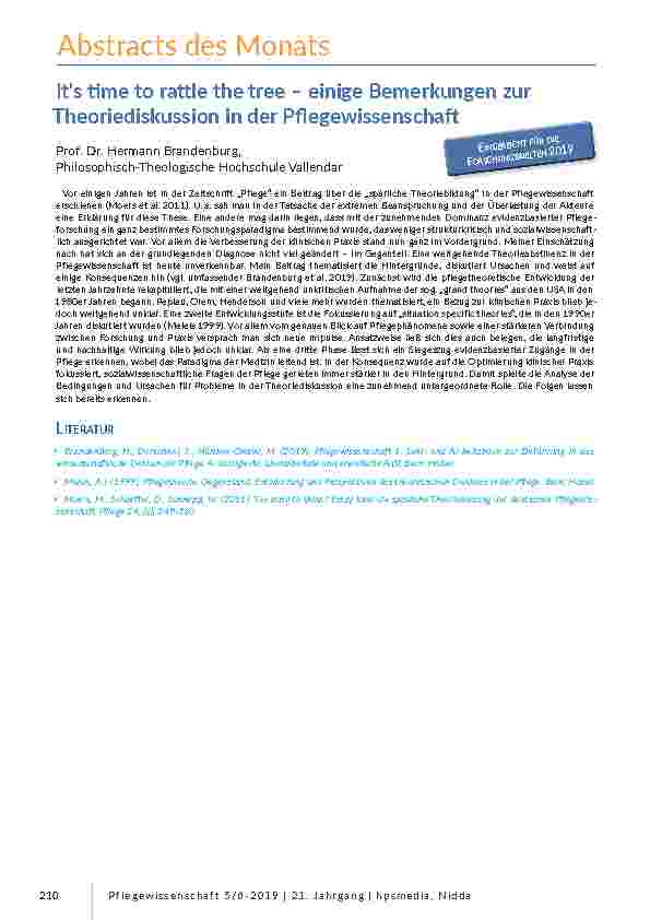 Abstracts des Monats