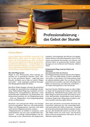 [doc_582236] Professionalisierung - das Gebot der Stunde