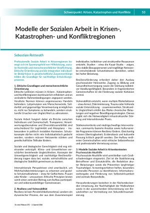 [doc_582233] Modelle der Sozialen Arbeit in Krisen-, Katastrophenund Konfliktregionen
