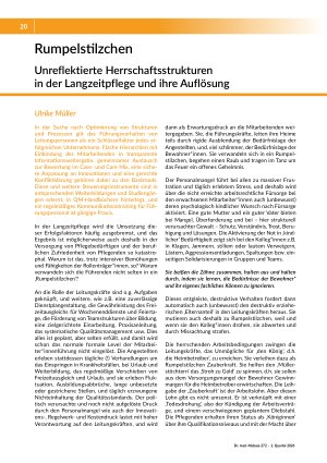 [doc_582225] Rumpelstilzchen. Unreflektierte Herrschaftsstrukturen in der Langzeitpflege und ihre Auflösung