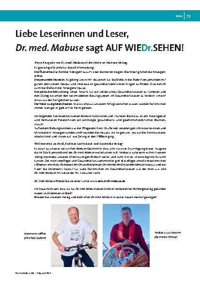 [doc_323200] Dr. med. Mabuse sagt auf WieDer. sehen.