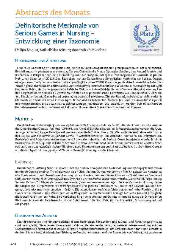 Abstracts des Monats