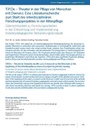 TiP.De – Theater in der Pflege von Menschen mit Demenz. Eine Literaturrecherche zum Start des interdisziplinären Forschungsprojektes in der Altenpflege